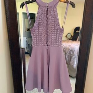 Lilac dress w/ Intricate design on the back